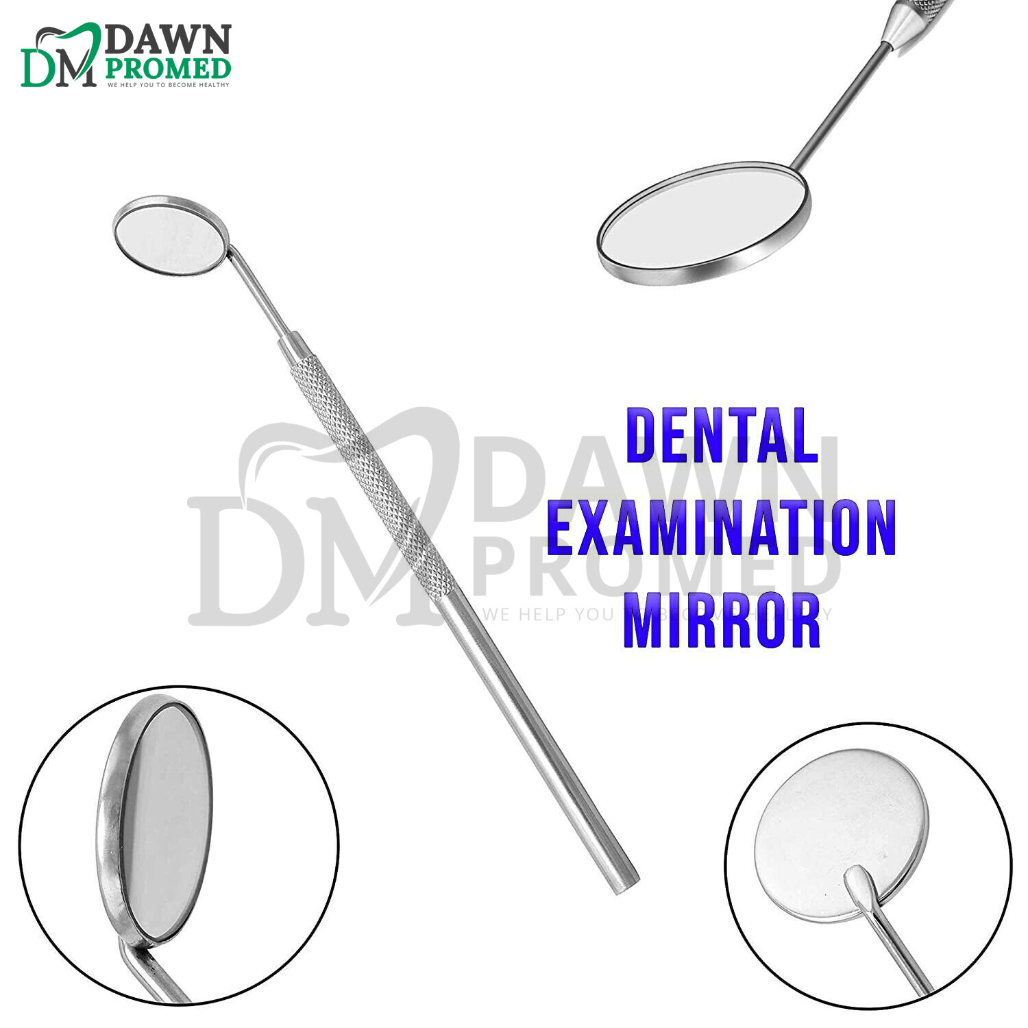3 Pcs Basic Dental Instruments Set Mirror Explorer C. Plier Clinic German Grade