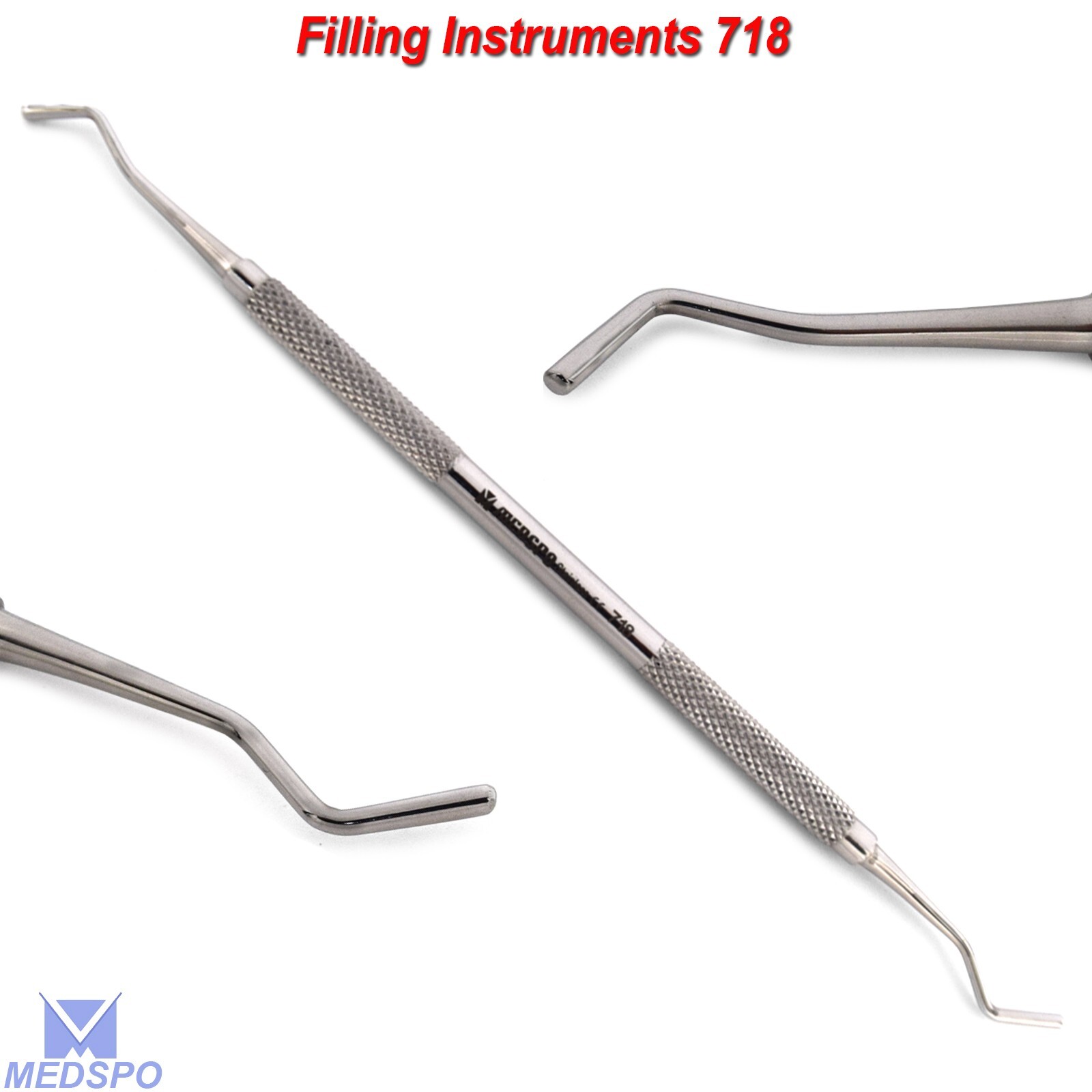 Dental Smooth Filling Instruments 718 Composite Placement Restorative Tools New
