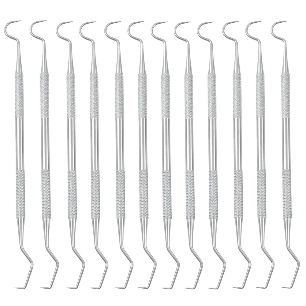Dental Probe #5 Explorer Double Ended Denture Instruments German Grade 12PCS US