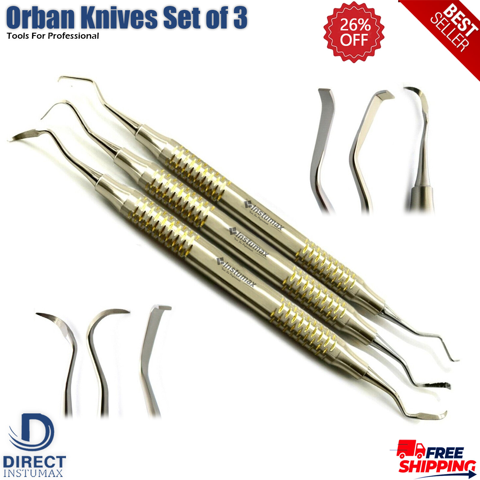 Pro Oral Surgery Kit Extraction Elevators & Periodontal Tools Dentist-Approved