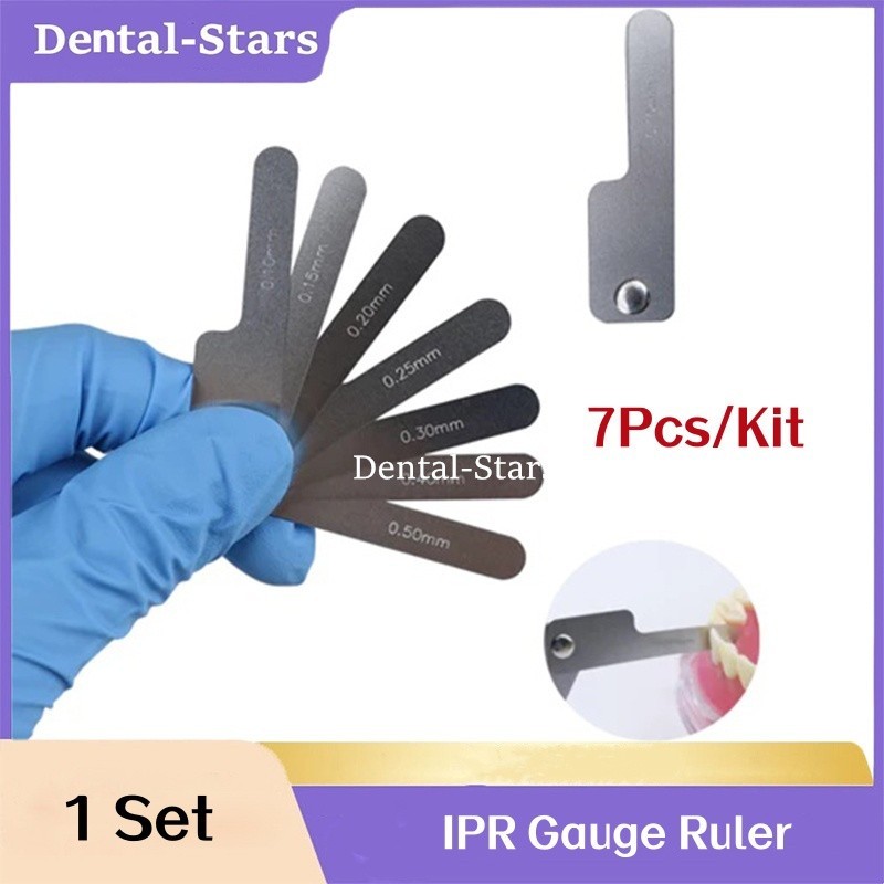 Dental Orthodontic Interproximal Reduction IPR Gauge Tooth Gap Measuring Ruler