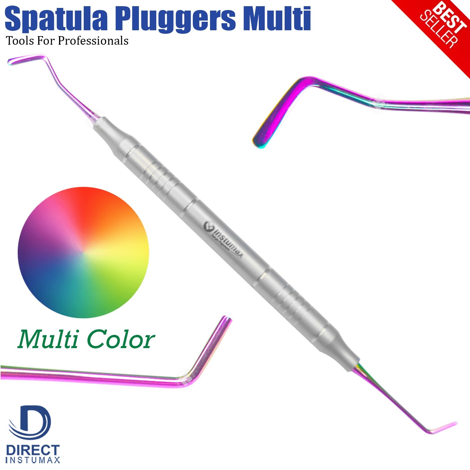 Dental Composite Filling Instruments Set: Spatula & Plugger with Titanium Tips