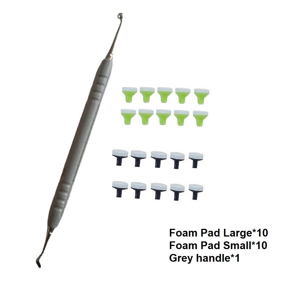 Dental Composite Resin Filling Spatula Handle OptraSculpt Foam Pads Kit Veneer
