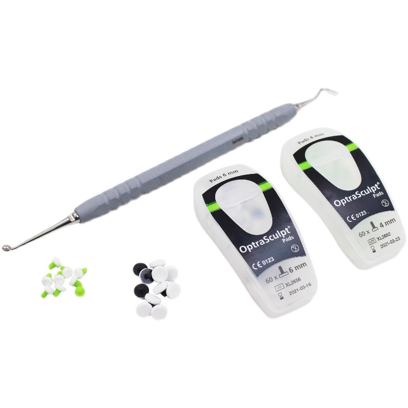 Dental Foam Pads Kit Veneer Composite Resin Filling Spatula Handle Optrasculpt