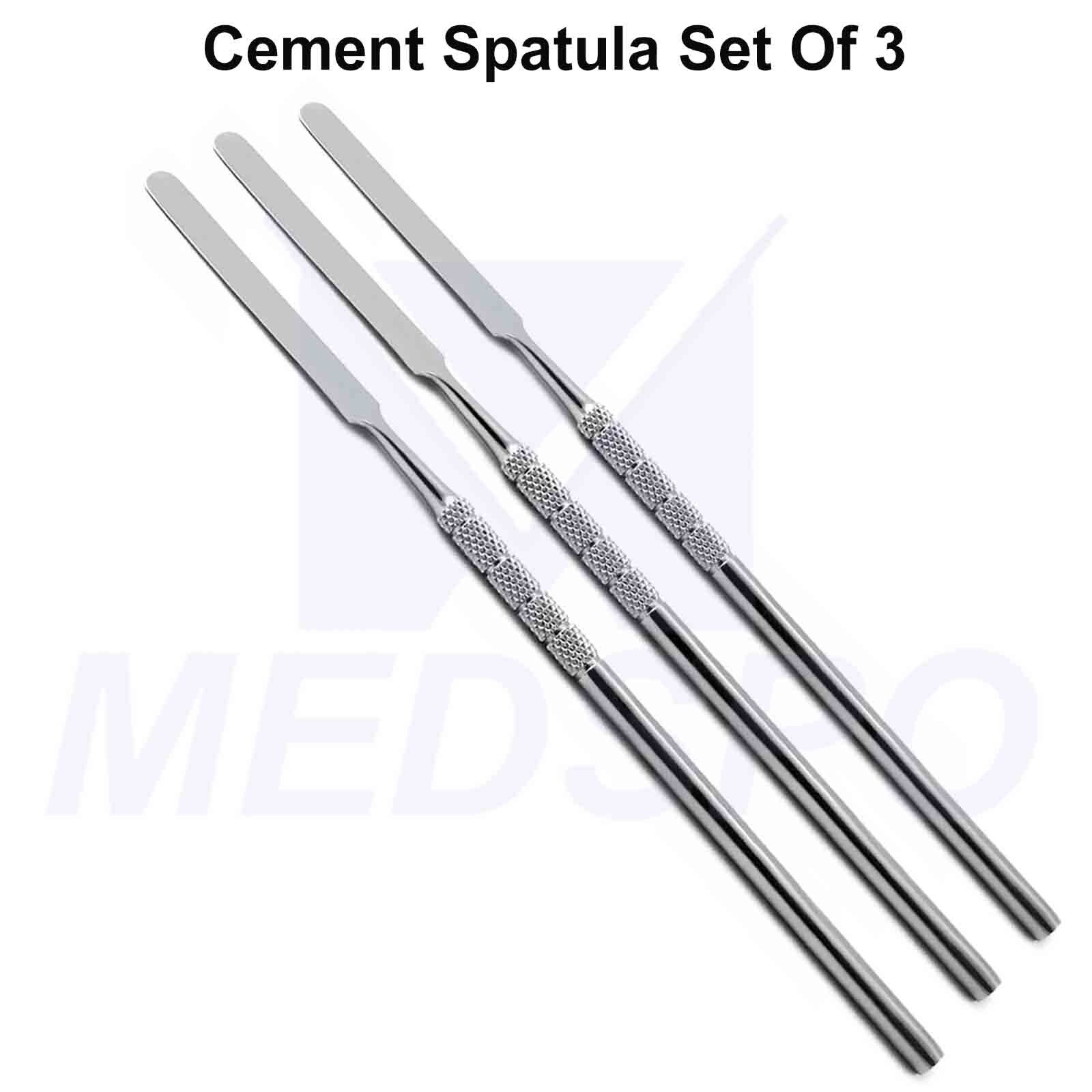 3PCS Dentist Laboratory Cement Mixing Spatula Dental Restorative Modelling Tools