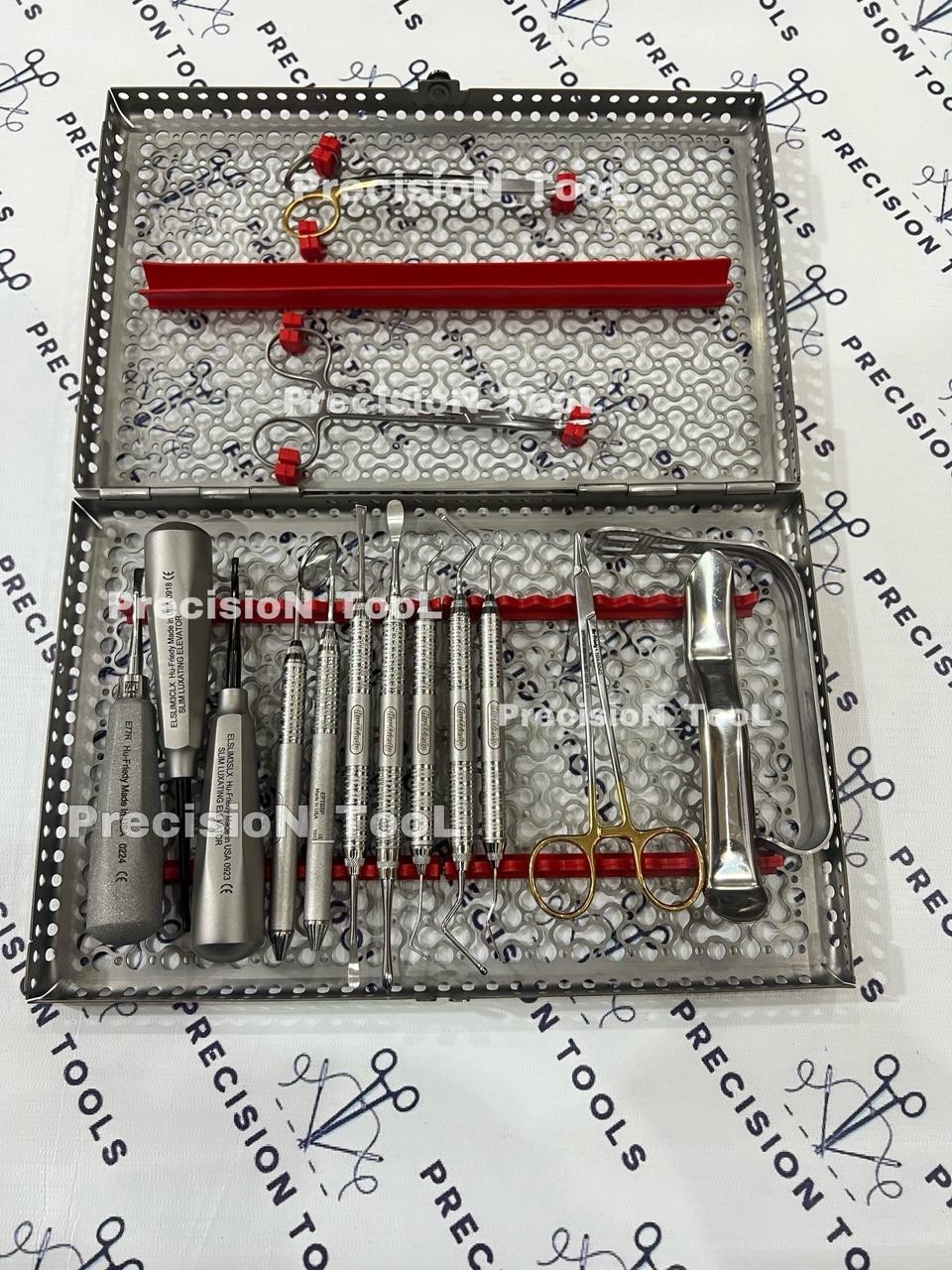 Hu Friedy Dental Surgery kit 14 PCS With Sterlization Cassete