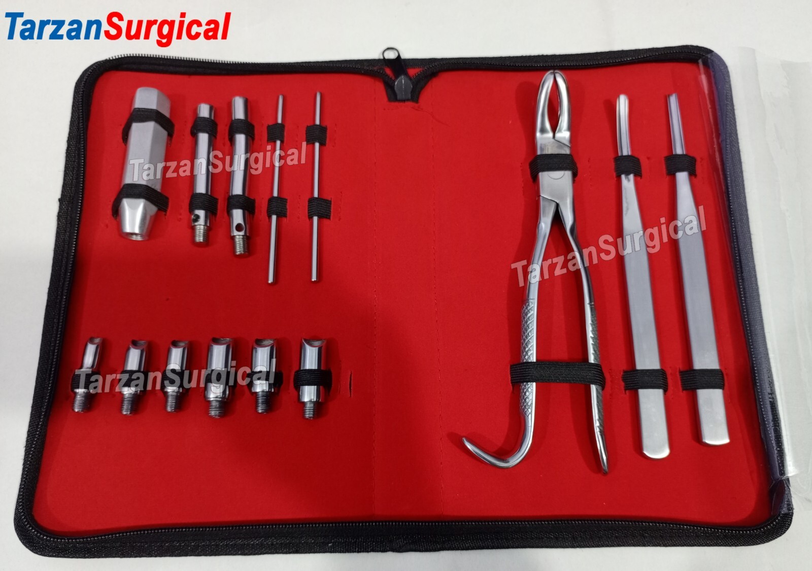 Equine Dental Burgess Wolf Tooth Extractor Large Stainless Steel Set of 14 Pcs
