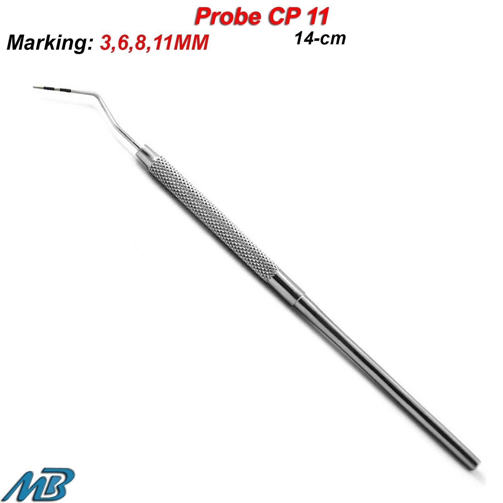 Cp-11 Colour Coded Probe Perio Pocket Depth measuring William Scaler Michigan CE