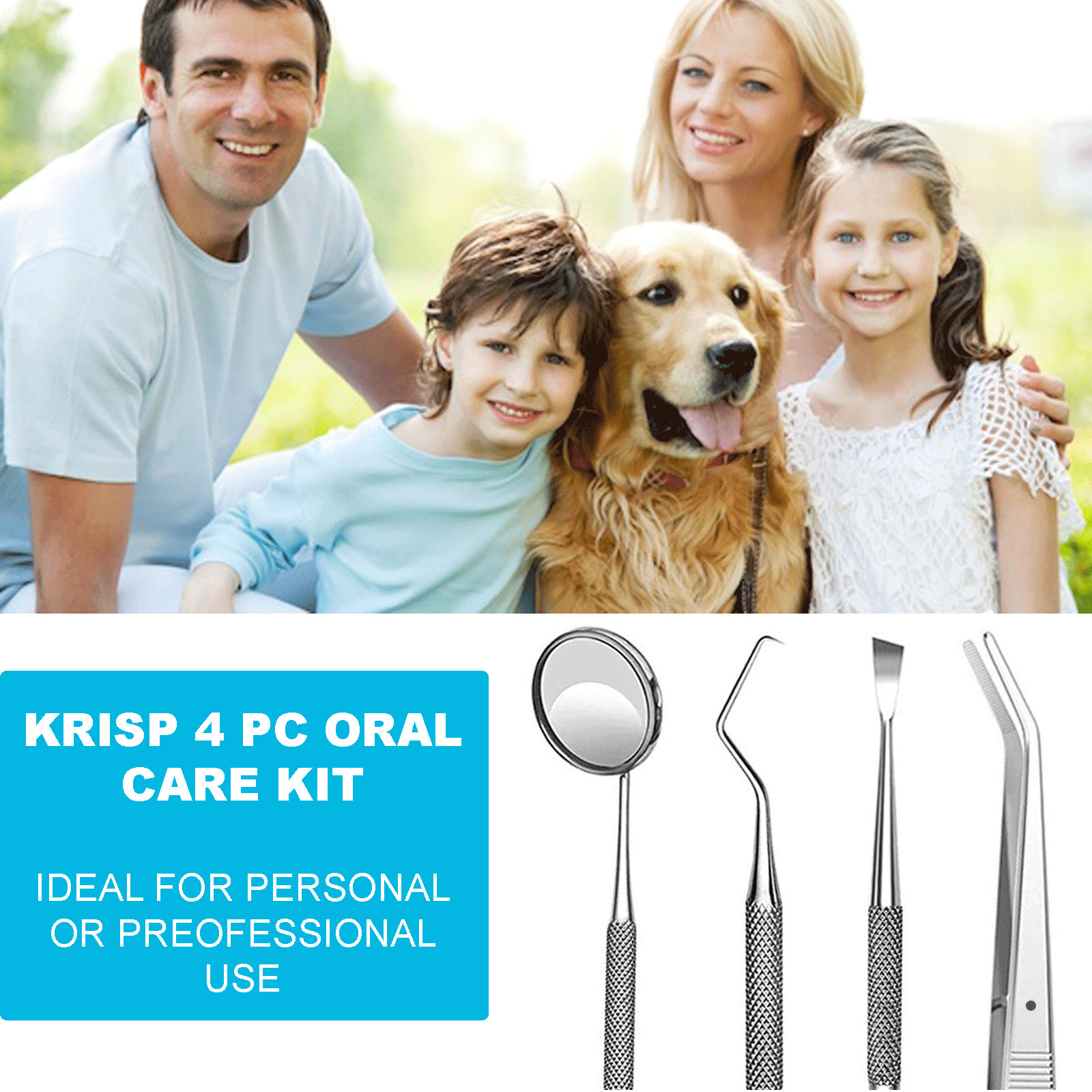 Dental Floss Care Teeth Whitening Tartar plaque Remover Tooth Scraper Mirror CE