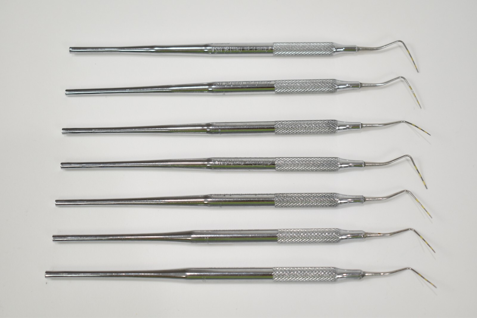 Dental Probes American Dental & GC American #2-12 Stainless Steel SET of 7