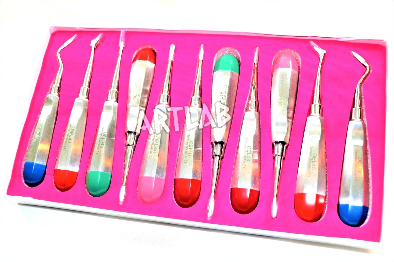 GERMAN PREMIUM DENTAL ELEVATOR SET OF 11 PCS ORTHODONTIC DENTAL INSTRUMENTS