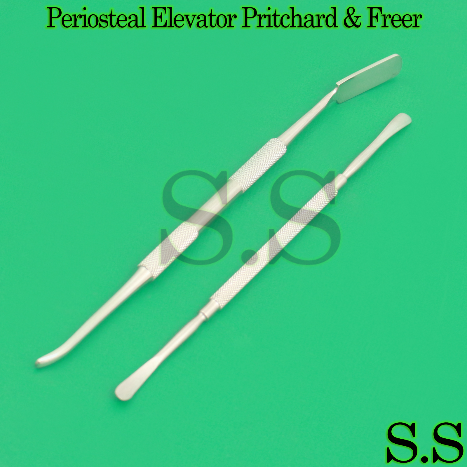 2 Pcs New Kit Periosteal Elevator Pritchard & Freer Surgical Instrument