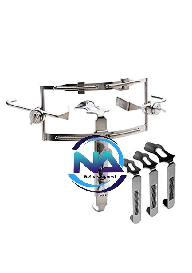 DINGMAN Mouth Gag Dental ENT Surgical Retractor Tongue Blades cleft Instruments