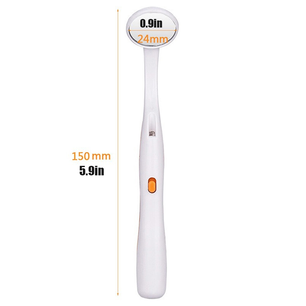 1/2PC Dental Mirror with Light Dental Instruments lluminate Tooth Care Tool US
