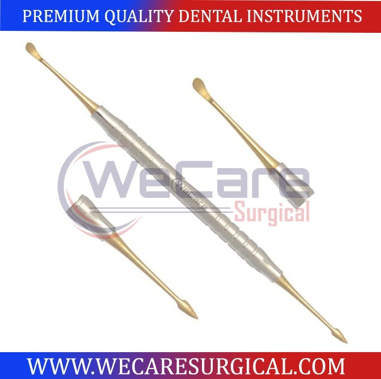 Periosteal Elevator BUSER Dental Surgical Instruments Double Ended Titanium GOLD