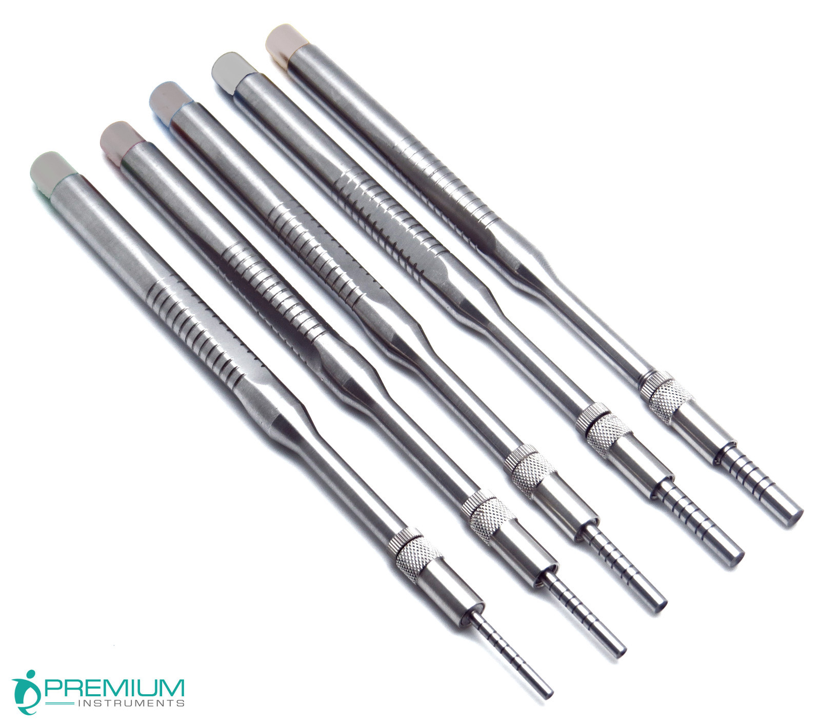 Dental Spreading Straight Osteotomes Adjustable Screws Surgical Set of 5