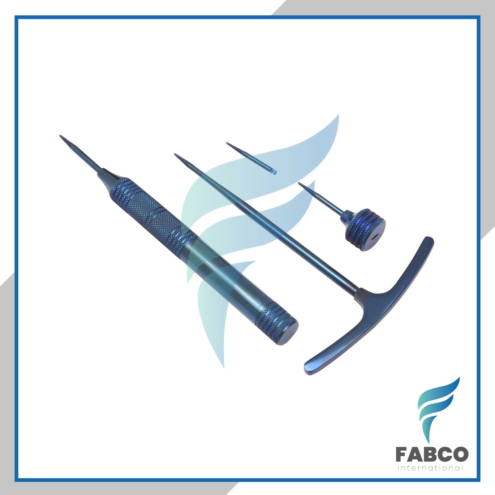 Dental Root Screw Extraction Root Extraction Periotome Blue Titanium Coated