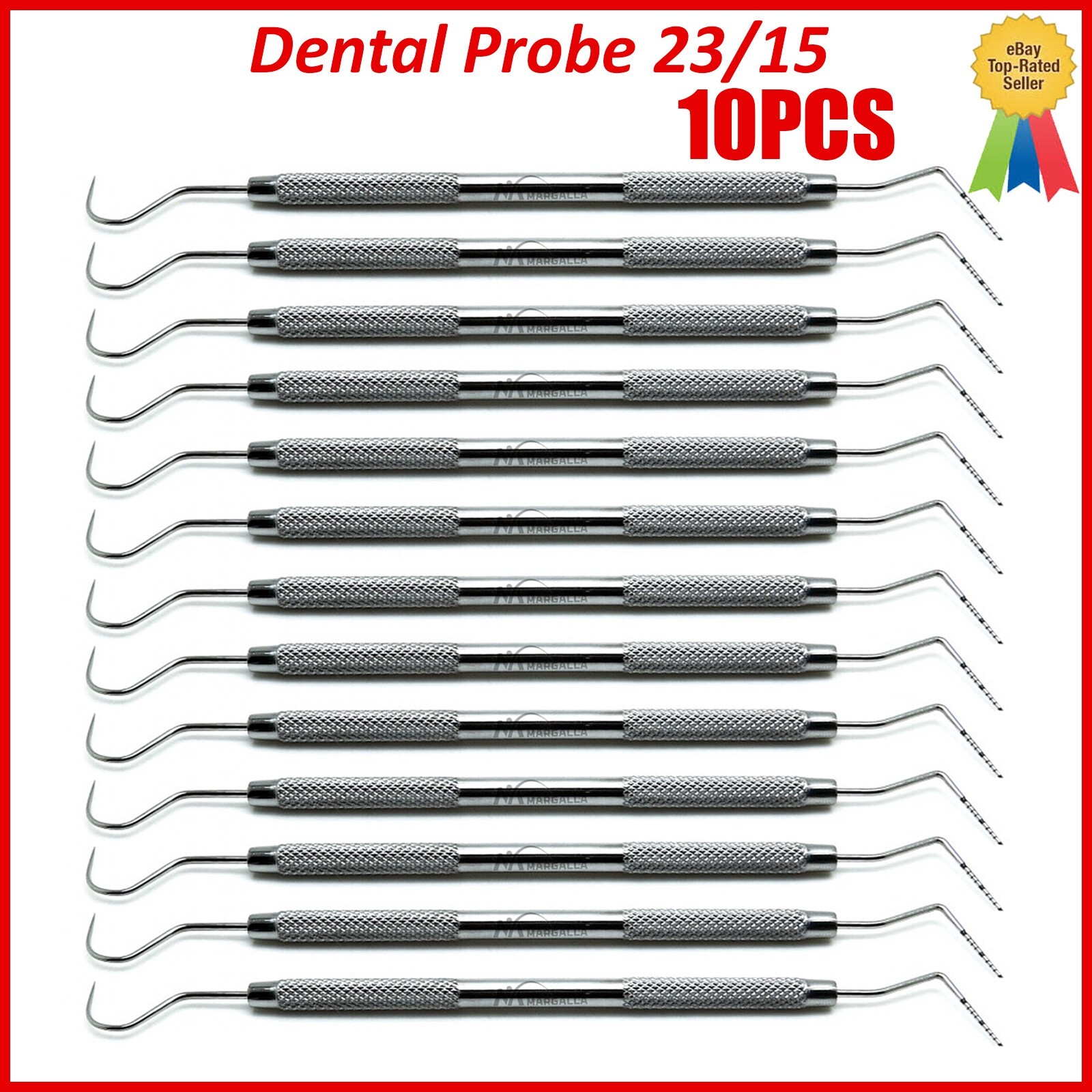 Dental Perio Explorer 23 Probe UNC 15 Color Marking Diagnostic Double Ended Tool