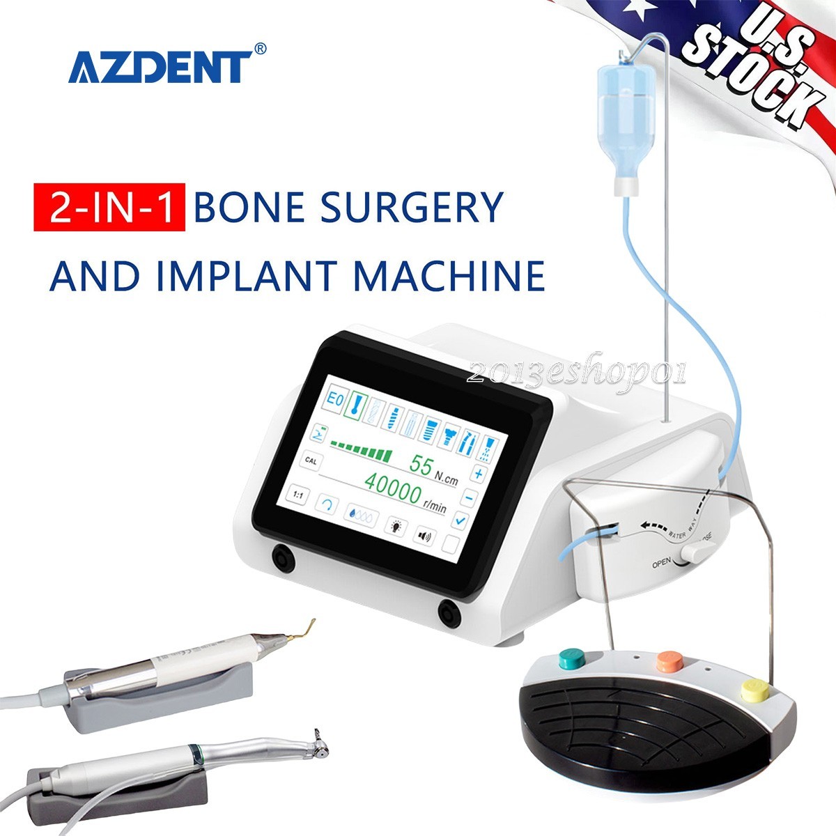 Dental Piezo Bone Surgery & Implantation 2 in 1 Ultarsonic Activator and Scaler