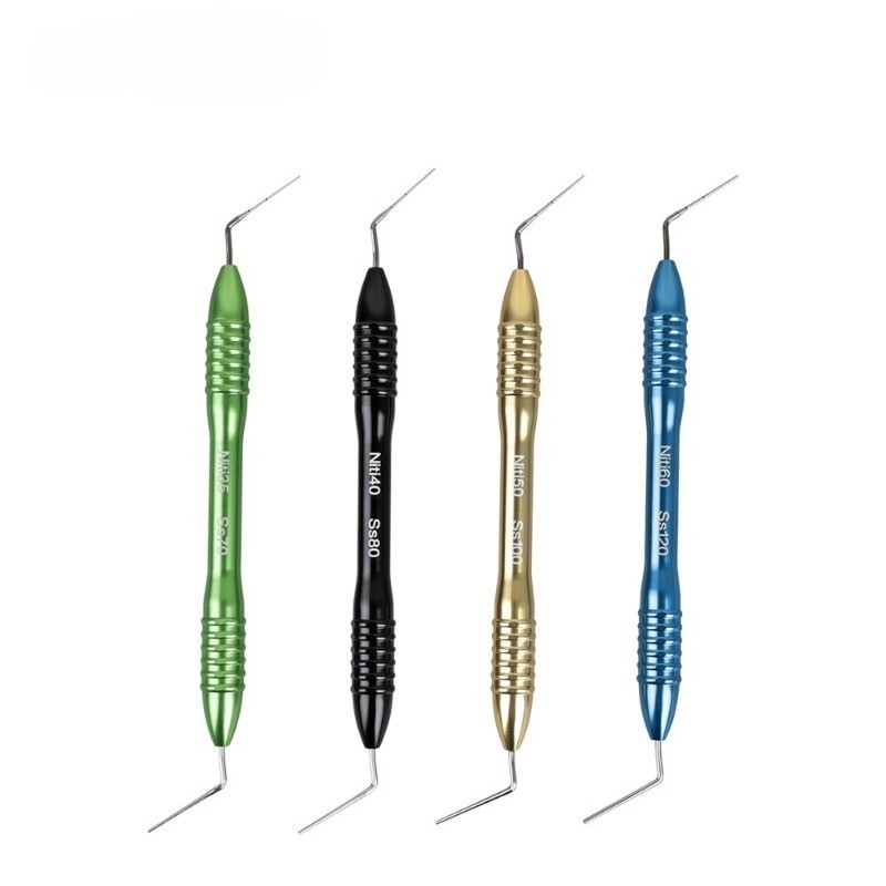 Dental Endodontic Hand Plugger Vertical Root Canal Gutta Percha Filler NiTi SS