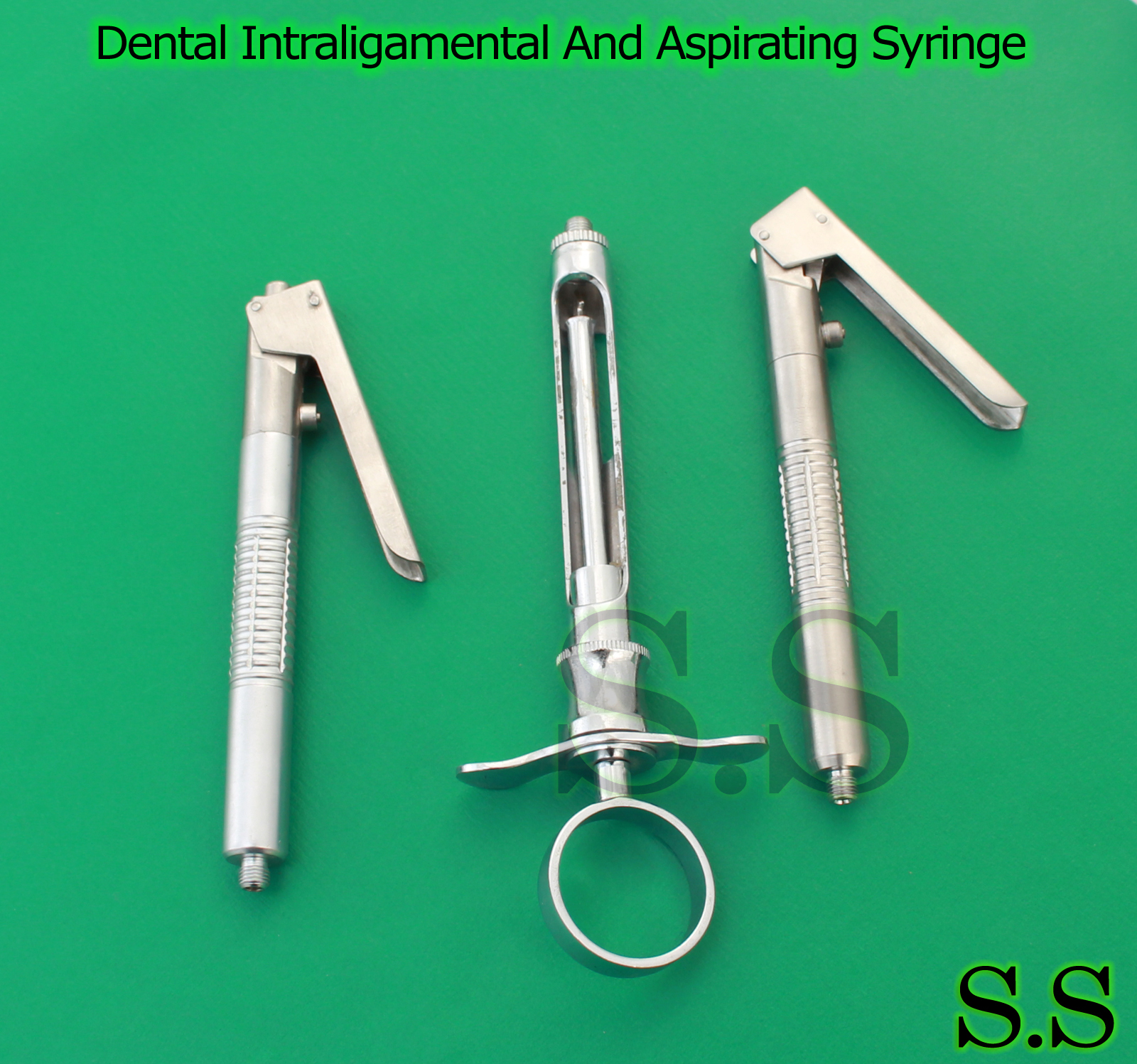 Dental Intraligamental And Aspirating Syringe 1.8 ml Instruments 03 Pcs