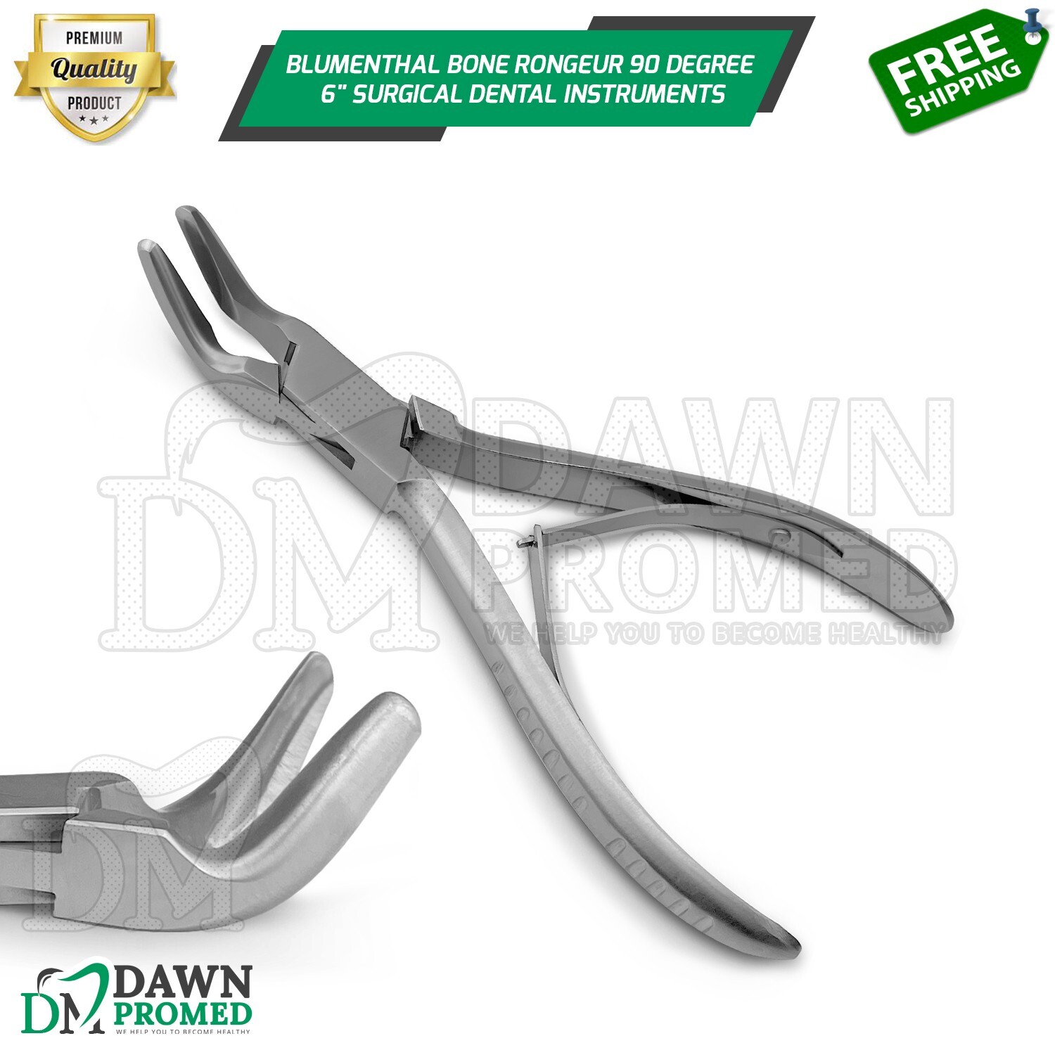 Blumenthal Bone Rongeur 90 Degree 6″ Endodontics Dental Instruments German Grade