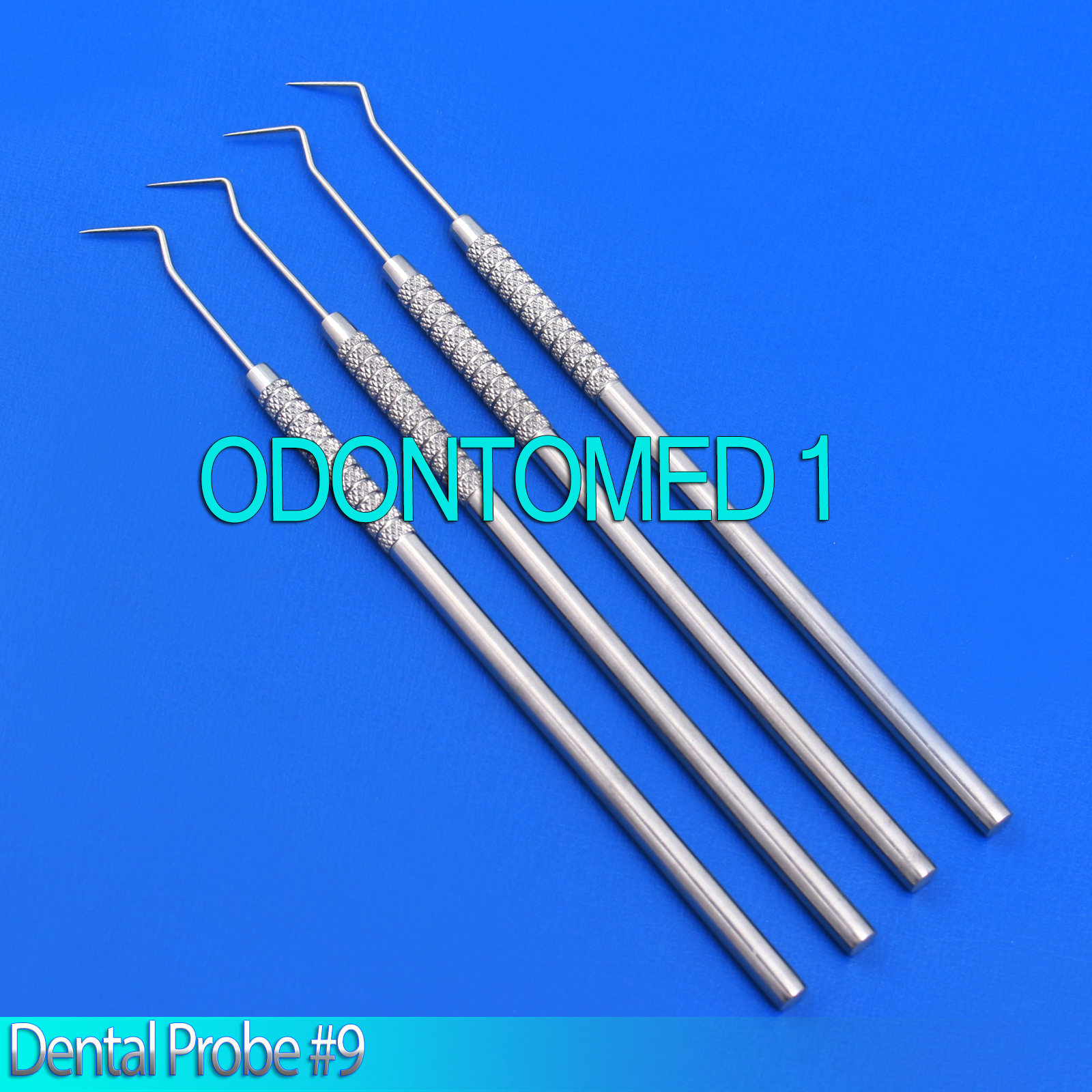 10 Pcs Dental Probe #9 Endodontic Explorer Dentists Lab Diagnostic Dental Instru