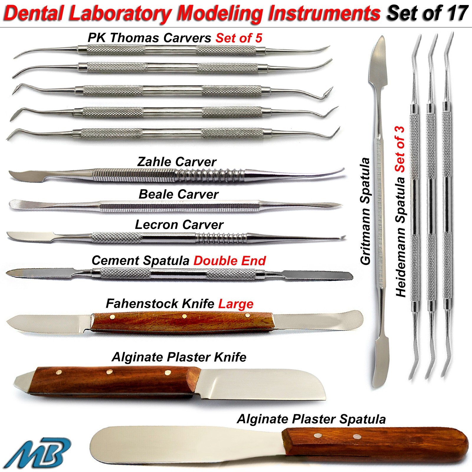 Dental Wax Modeling Carvers Fahenstock Knife Alginate Plaster Spatula Laboratory