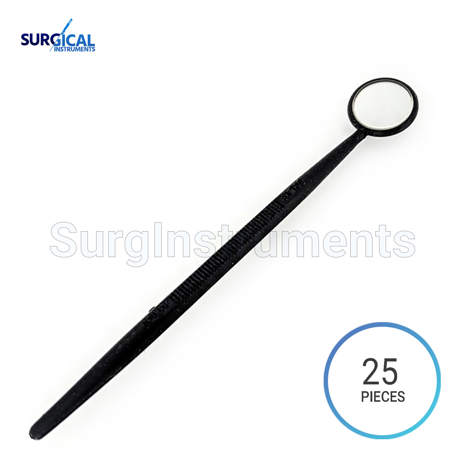 25 Mouth Exam Mirrors PLASTIC Dental & Veterinary Instruments