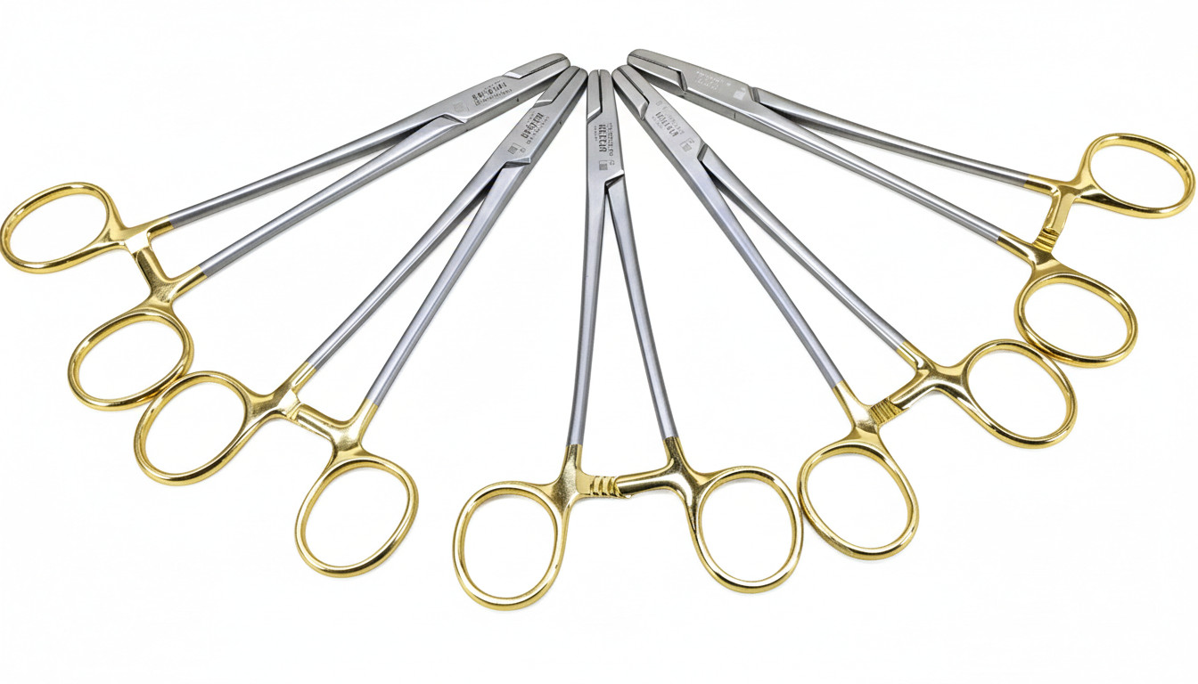 Lot of 5 Aesculap MD456R DUROGRIP TC BERRY Sternal Wire Twister Needle Holders