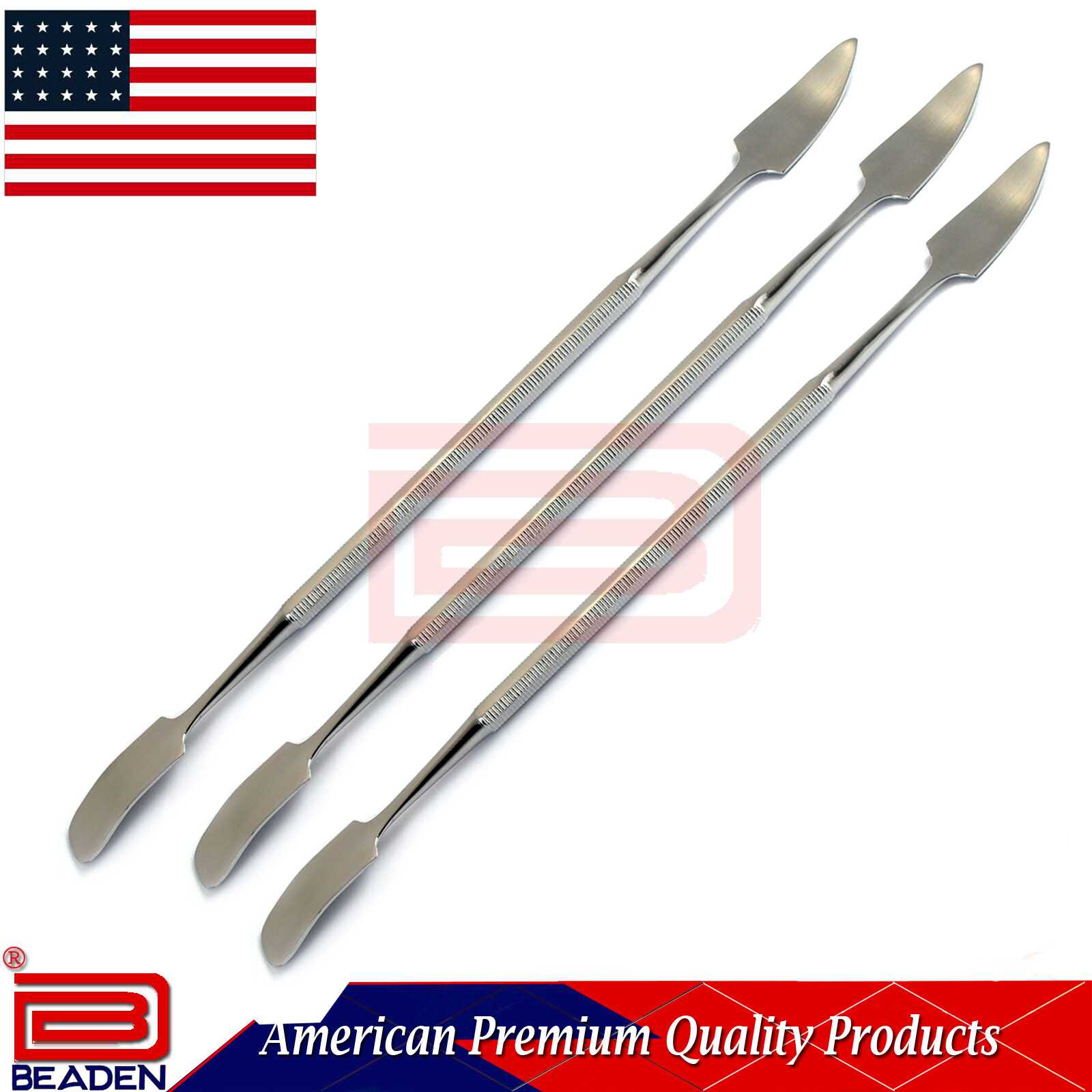 3 Pcs Surgical Gritman Spatula Wax Modeling Carving Dental Laboratory Instrument