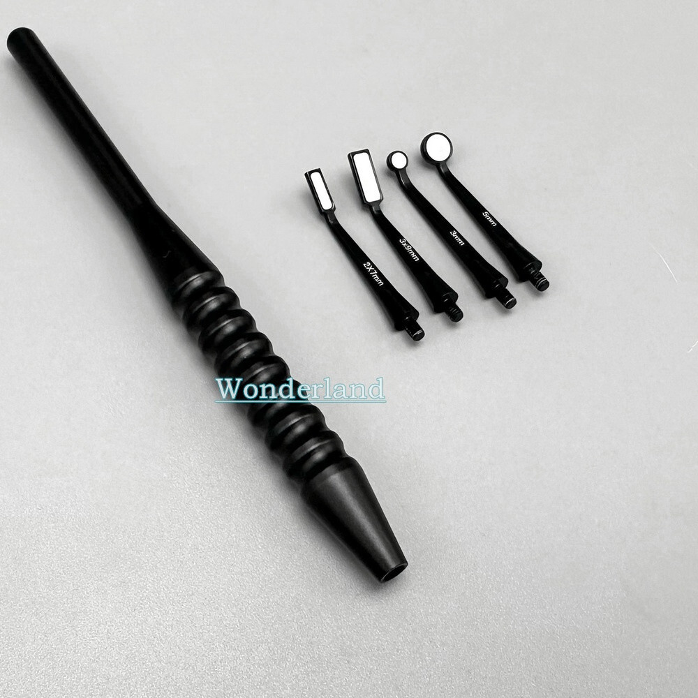 1 kit Dental Oral Micro Mouth Mirror Sterilizable Reflector Odontoscope 4 Tips