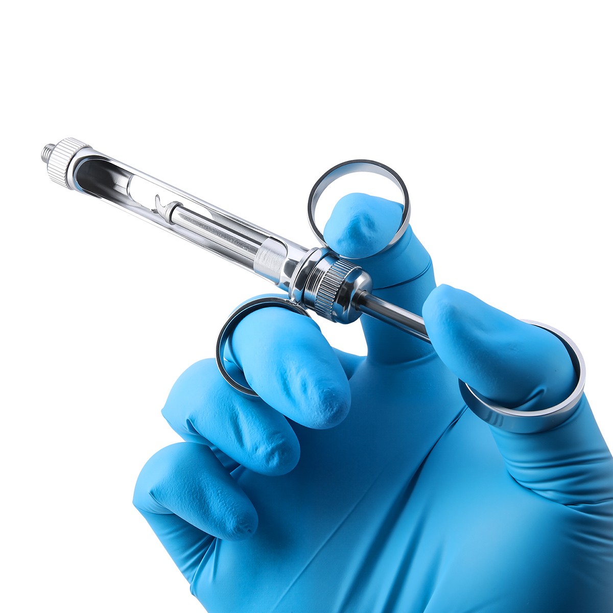 Dental Anesthetic Syringe Self-Aspirating 1.8CC Metal Instruments + adapters