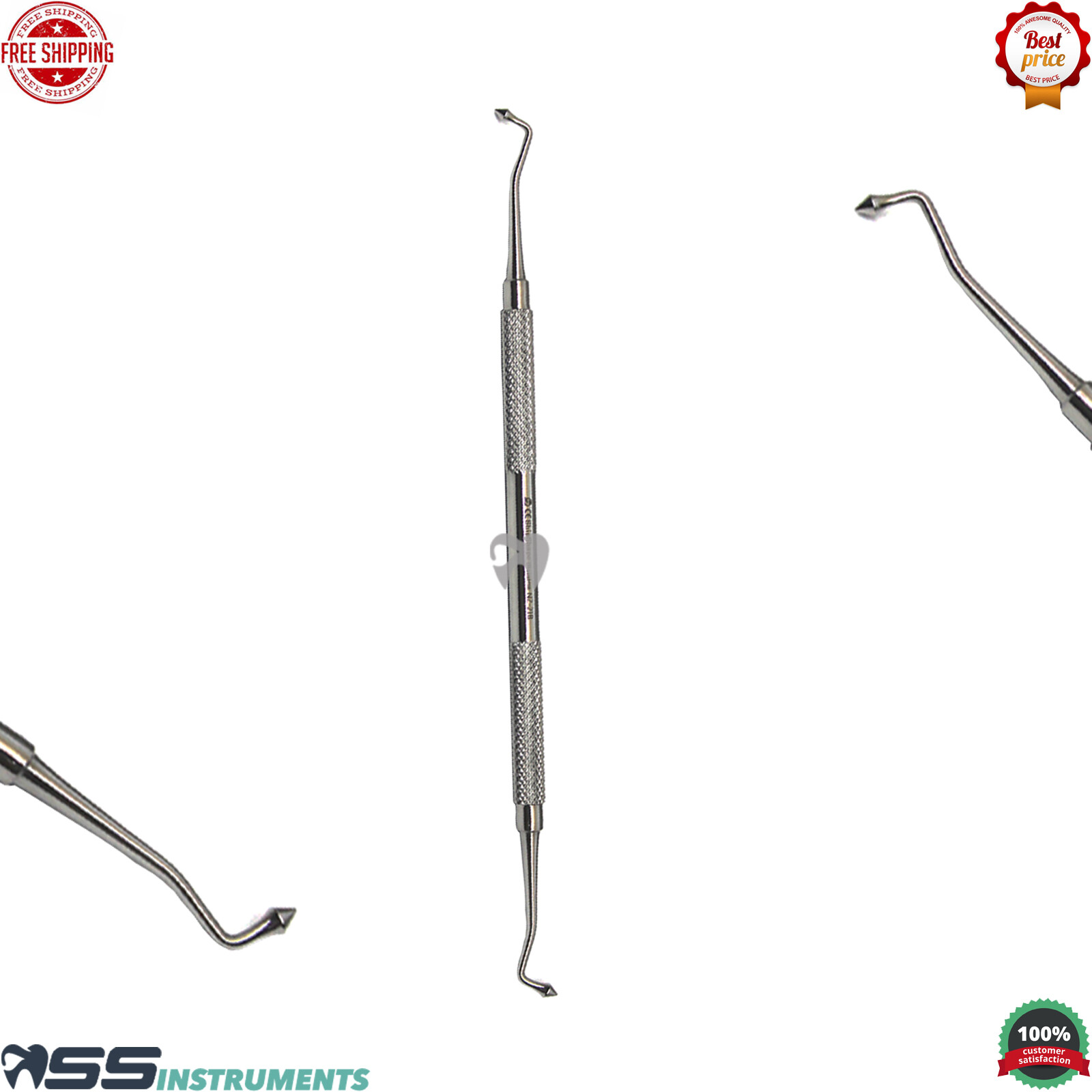 Acorn Burnisher # 21B Composite Amalgam Plastic Filling Restorative Dental Tool