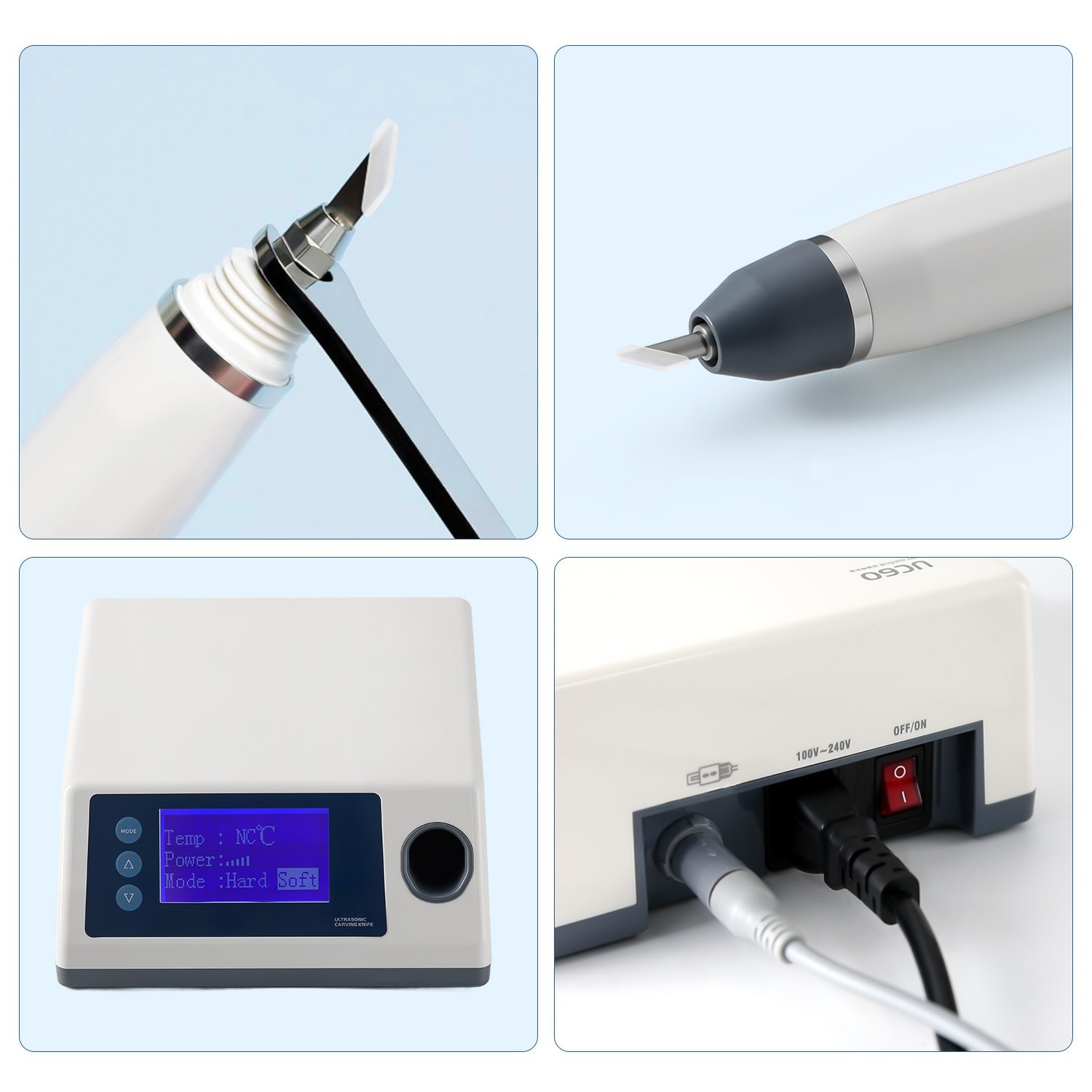 Dental Ultrasonic Carving Knife Electric Frequency Engraving Cutting Blade UC60