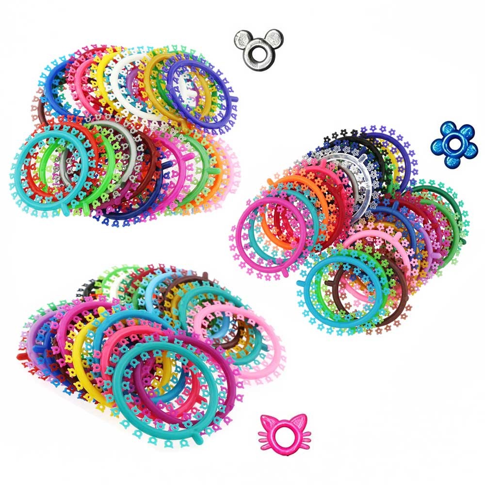 Dental Orthodontic Cartoon Ligature Ties O-Ring Elastic Bands Braces 1000 ties