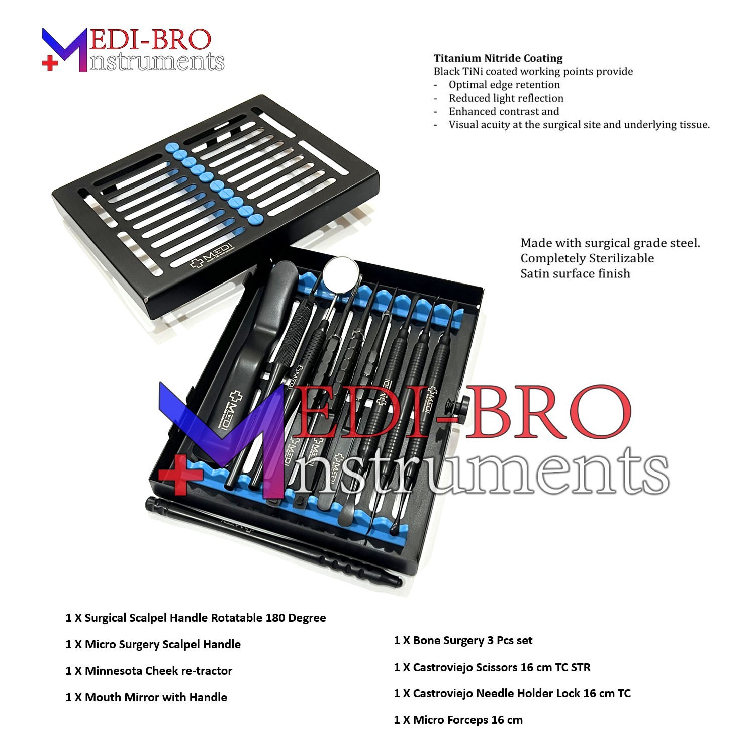 Dental Micro Surgery Instrument Set – Periodontal Oral Surgical Kit CE Certified