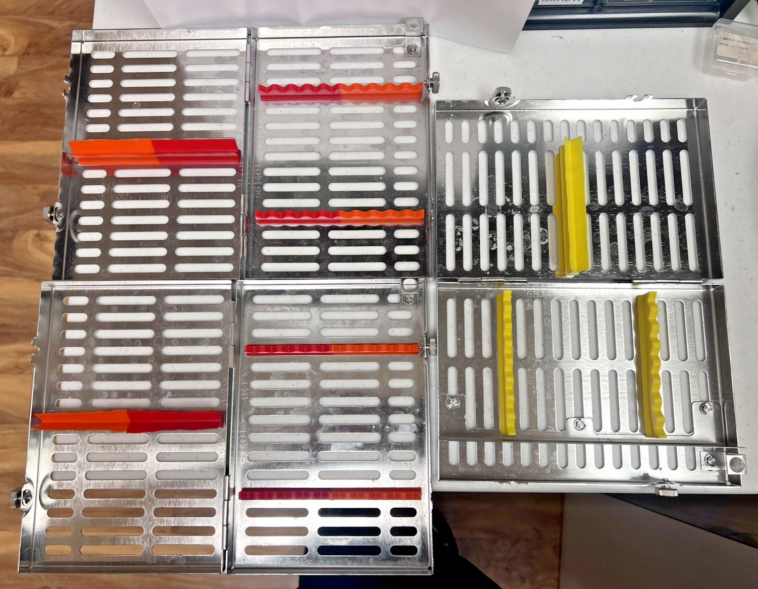 Lot of 3 Hu-Friedy IMS Signature Series Sterilization Cassettes 5.5 x 8