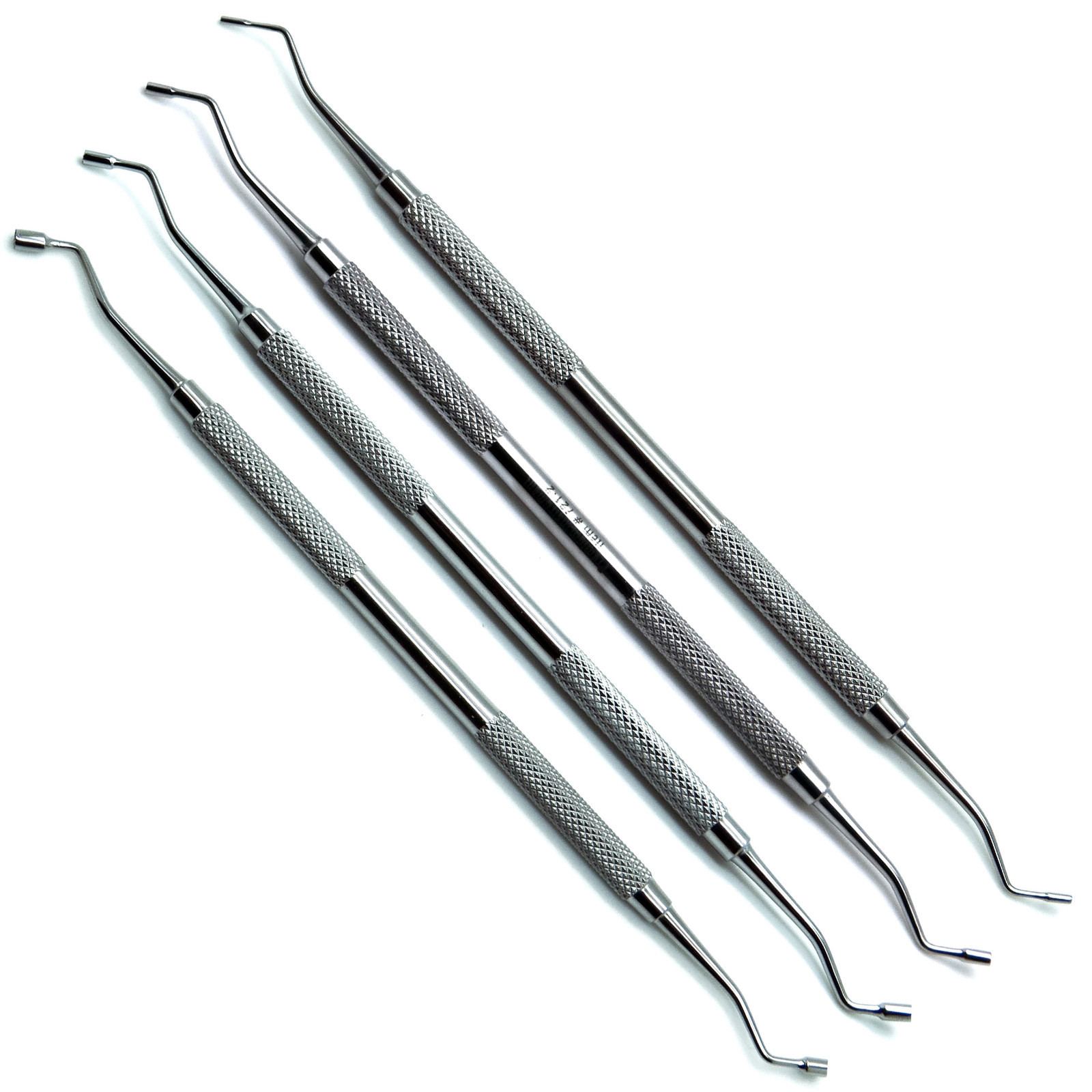 4 Pcs Dental Smooth Pluggers 1.2mm/1.5mm, 1.9mm/2.2mm, 2.4mm/2.7mm, 2.8mm/3.1mm