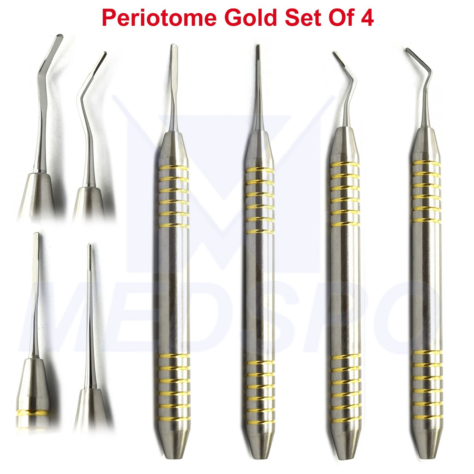 Periodontal Ligament Periotome Set Of 4 Tooth Extraction Dental Atraumatic Tools