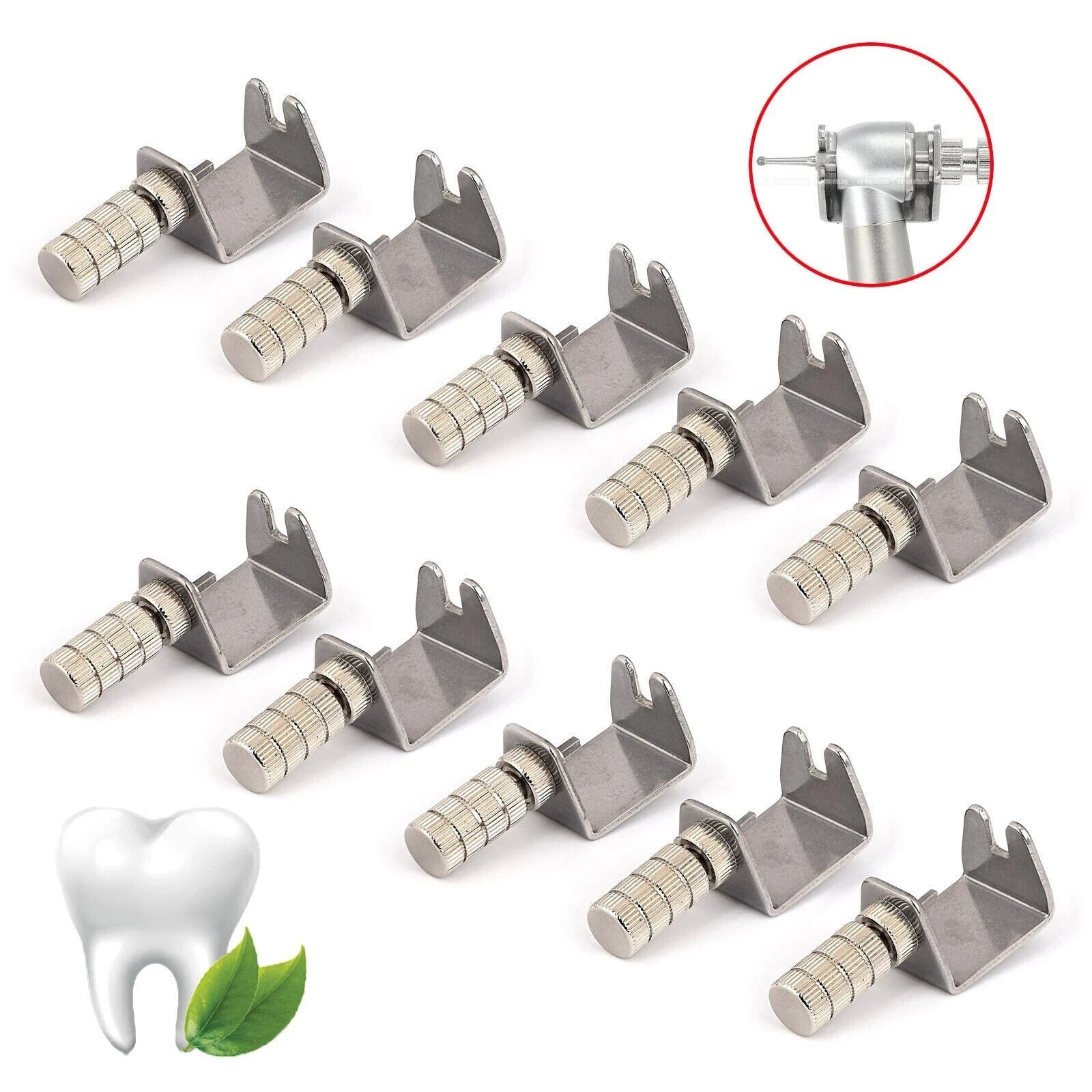 10 Pcs Dental Wrench Burs Key Needle Remover For Standard High Speed Instrument