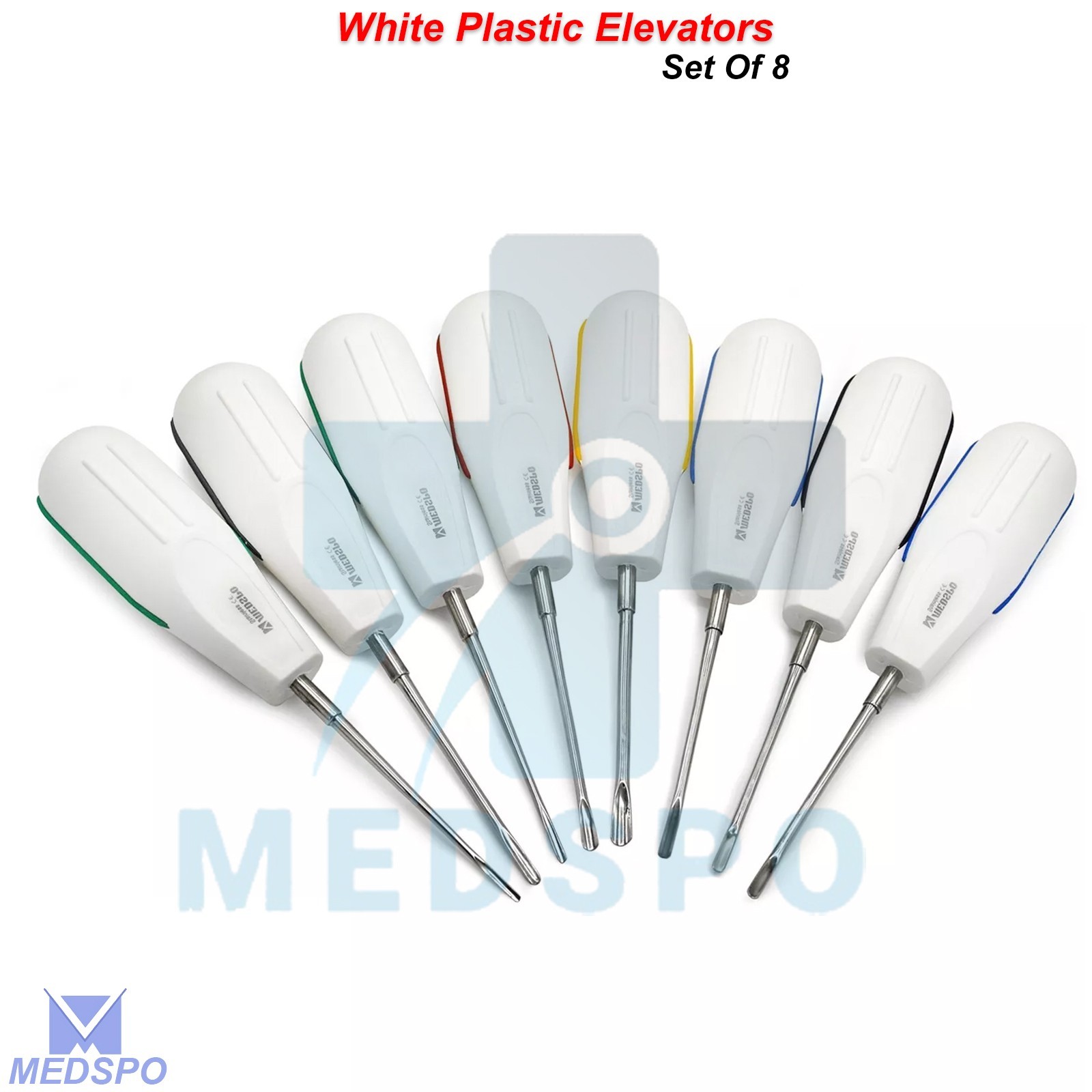 Luxating Tooth Extracting Root Elevators Dentistry Surgical Instruments kit Of 8