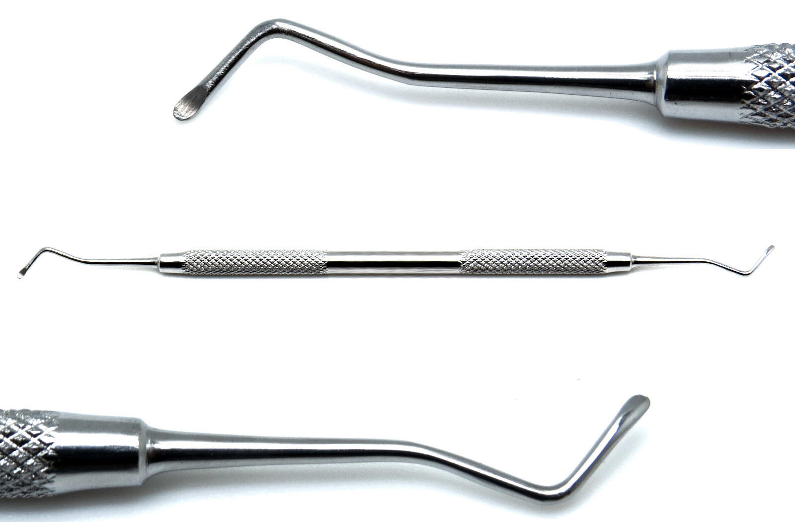 3 Pcs Set Excavator 17W 18W 19W Spoons 1.2/1.25mm, 1.5mm, 2mm Dental Instruments