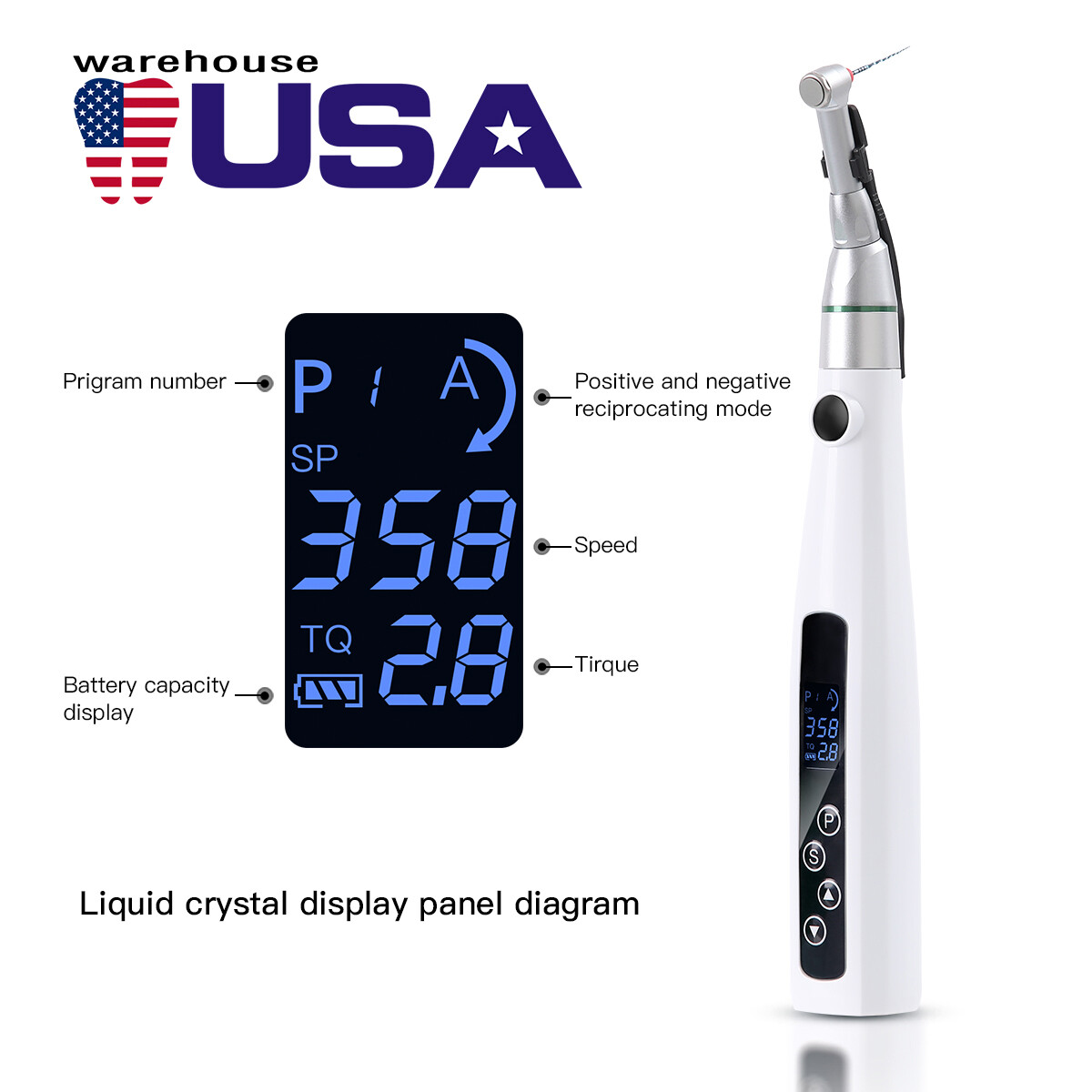 Dental Painless Oral Local Anesthesia Delivery Device Injection Pen/Endo Motor