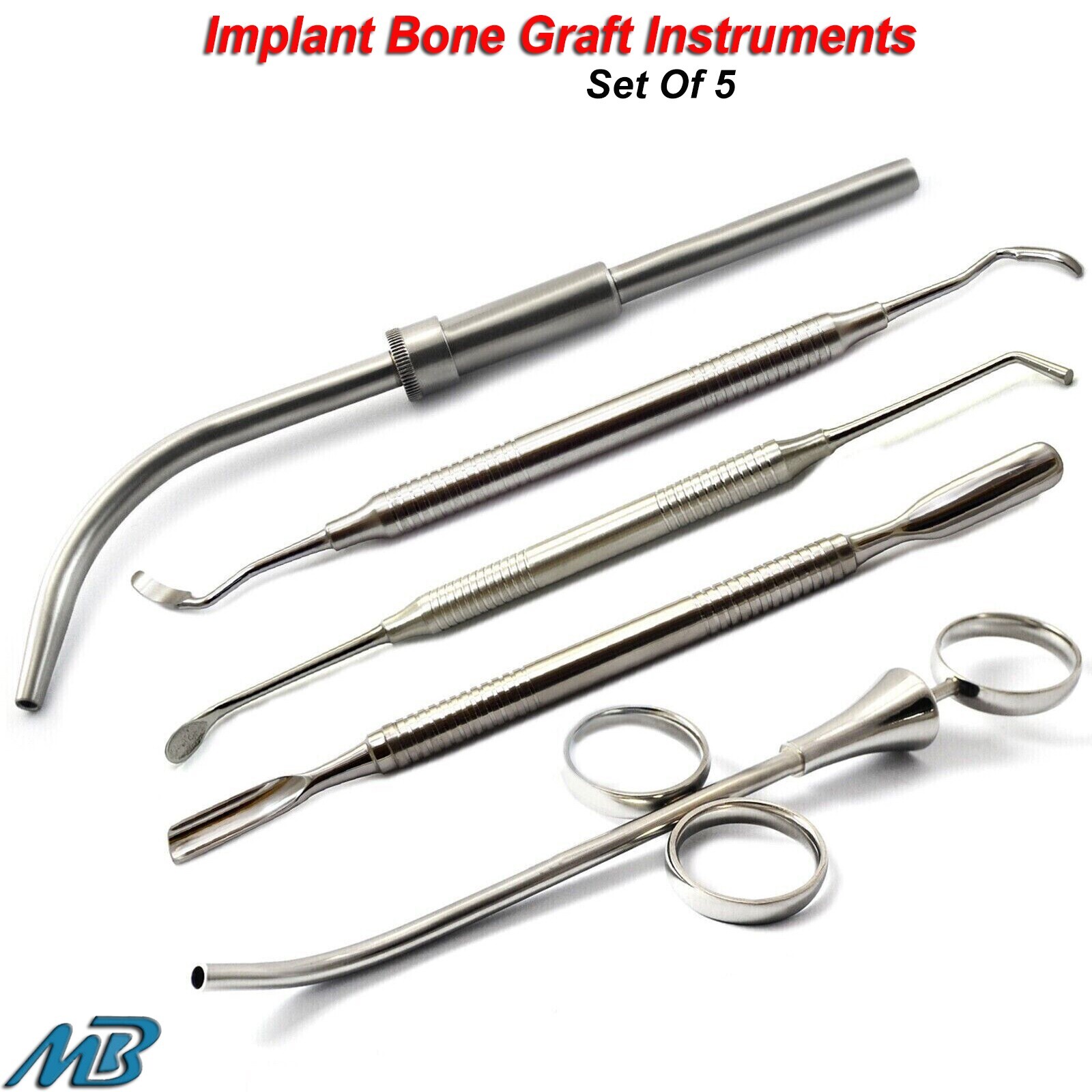 Bone Collector Bone Spoon Graft Scraper Implant Dental Bone Grafting Syringe Kit