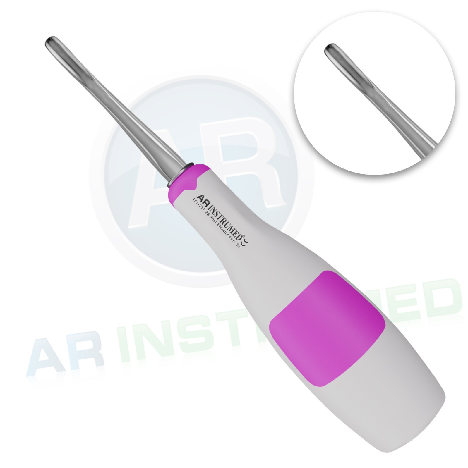 AR Silicone Coated Root Luxating Elevator Bein 4mm Surgical Dental Instruments