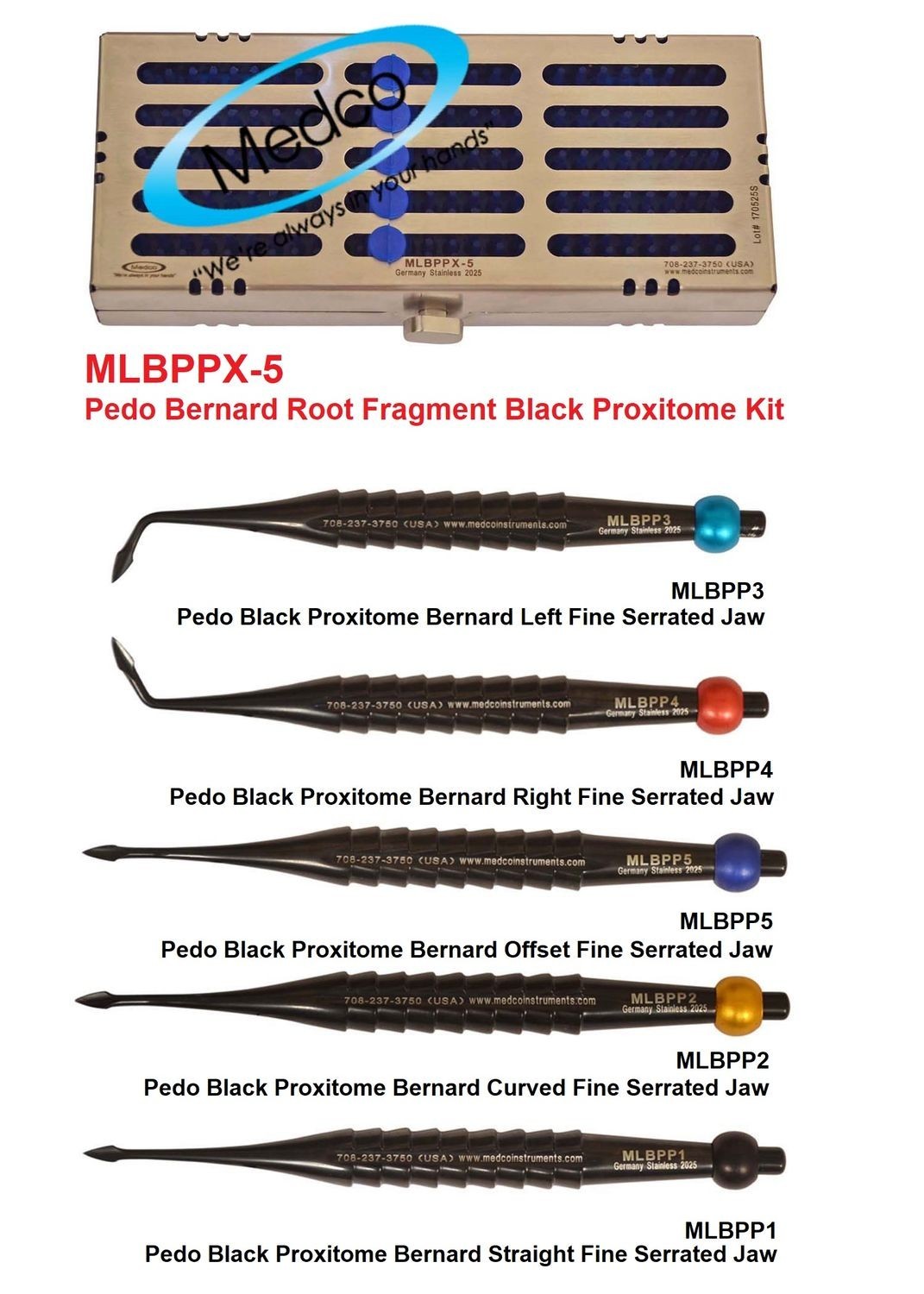 Black Proxitome/Luxating Elevator Set Of 7