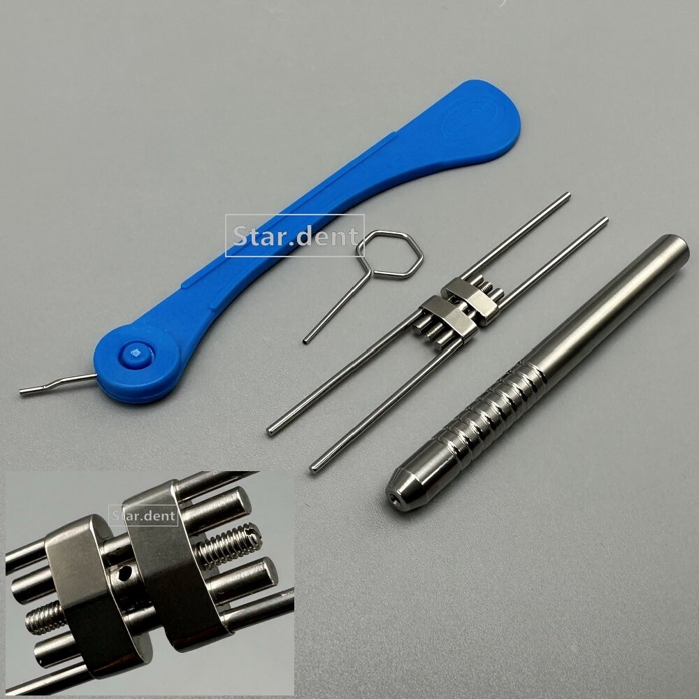 Dental Orthodontic Rapid Expansion Screw Palatal Split Hyrax Expander & Key Kit
