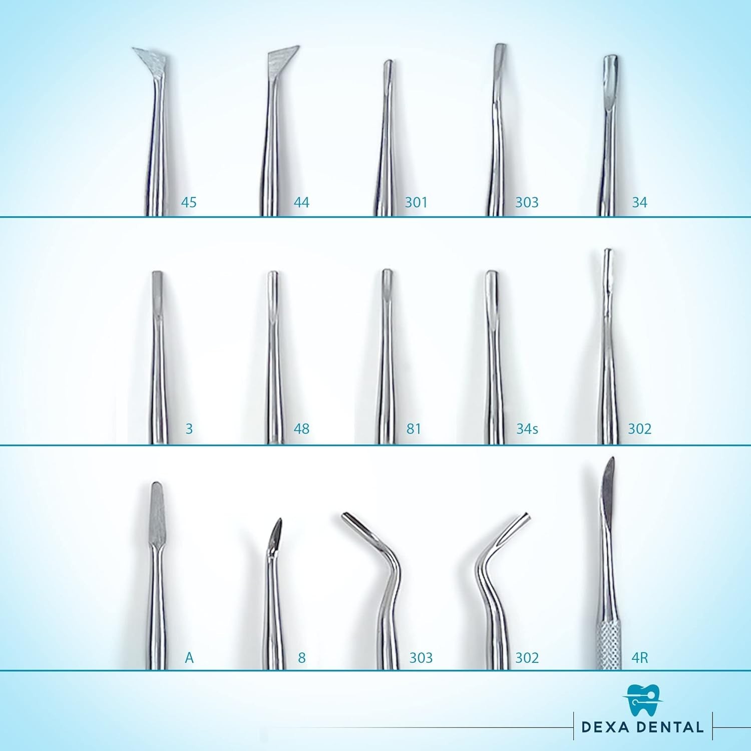 Root Elevator Set – Luxating Periotome, Apical Molt Osteotome, Root…