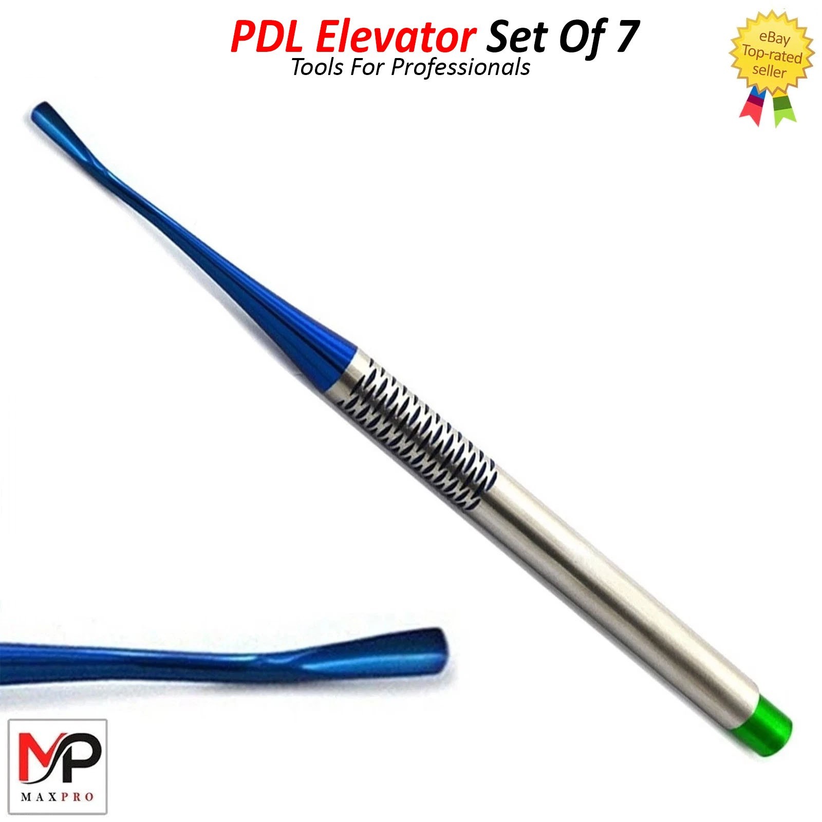 Dental PDL Luxating Root Elevators Set of 7 Precise Periotomes Tips Titanium Lab